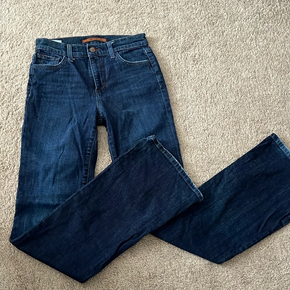 Joe’s jeans, 25 high-rise flare- good condition with some distressing ￼